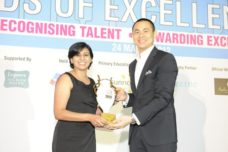 <br />Restaurant André is the place to dine at as it is named the S.Pellegrino New Restaurant of the Year! The award is presented by Annabelle Genu Rajamanikam of Sanpellegrino Asia Representative Office. <br />