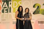 <br />Executive Director of epicure, Ms Cecilia Goh presents Ms Helene Raudasch, Managing Director of Indoguna with the award for the epicure Gourmet Distributor of the Year.