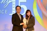 <br />The winner of the 2015 Sico Asia MICE & Banquet Manager of the Year is David Lai Wai Mun of Rendezvous Hotel Singapore! With over 15 years of experience in the hotel industry, Mr. Lai has vast experience as a Banquet Manager. Presenting the award is Gina Han, International Sales Manager of Sico Asia Pte Ltd.